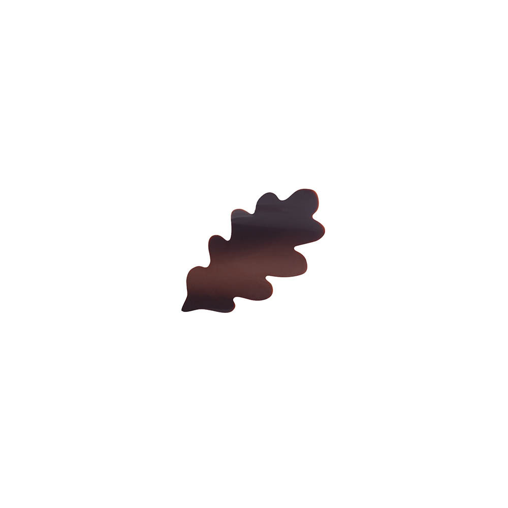Curved oak leaves Dark chocolate