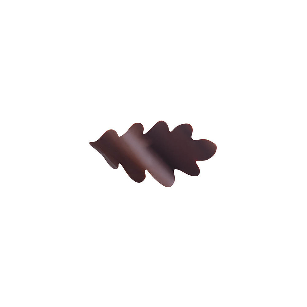 Curved oak leaves Dark chocolate