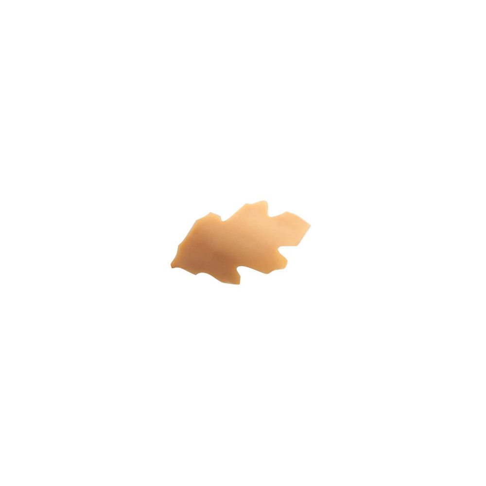 Feuilles de houx courbées en chocolat blanc caramélisé