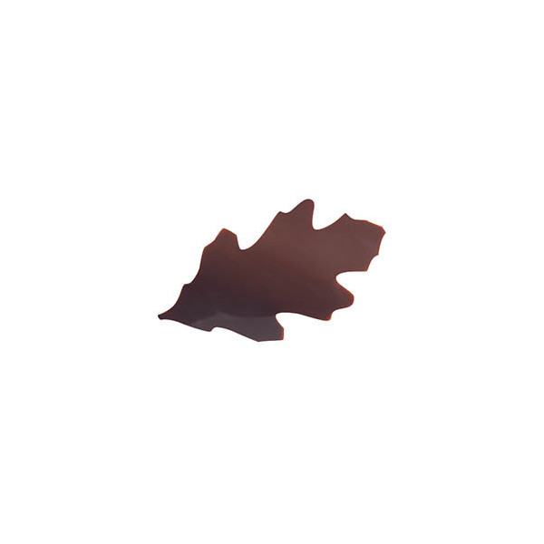 Feuilles de houx courbées en chocolat noir