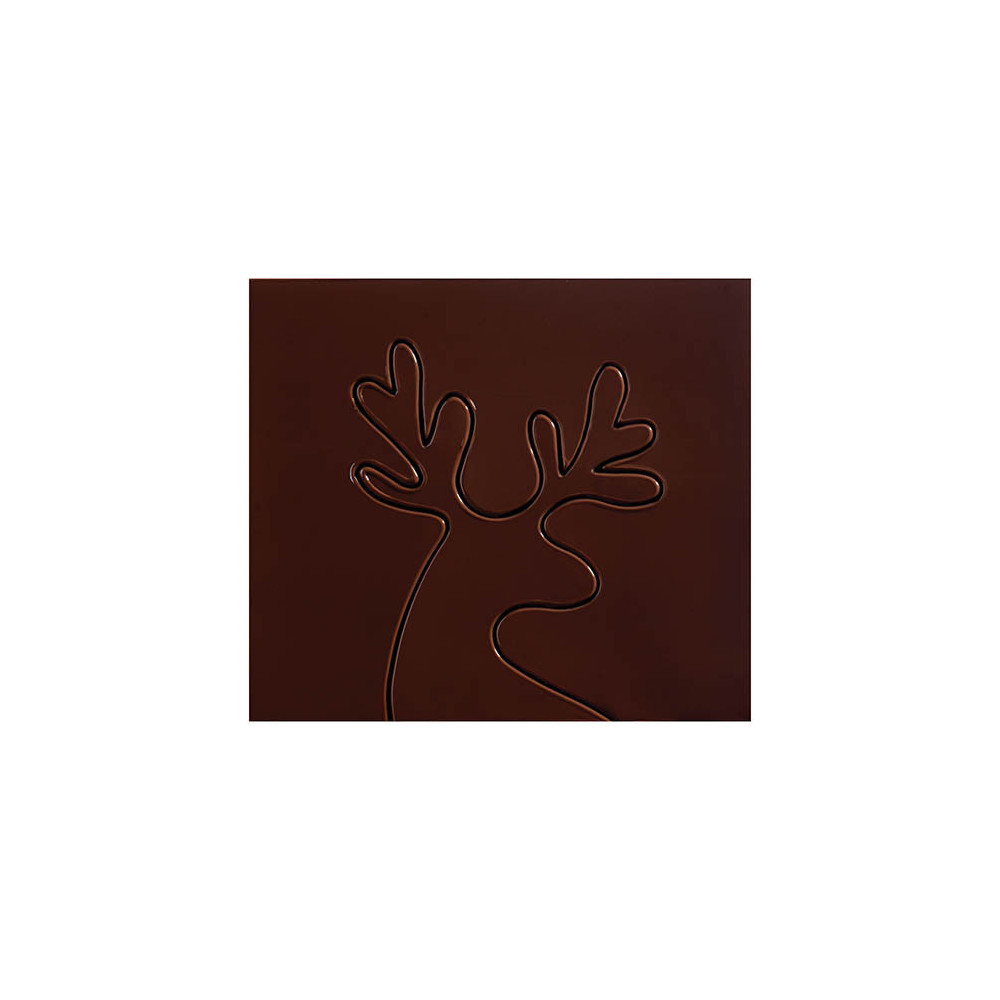 Embouts de bûche en chocolat noir extra fin 'Renne'