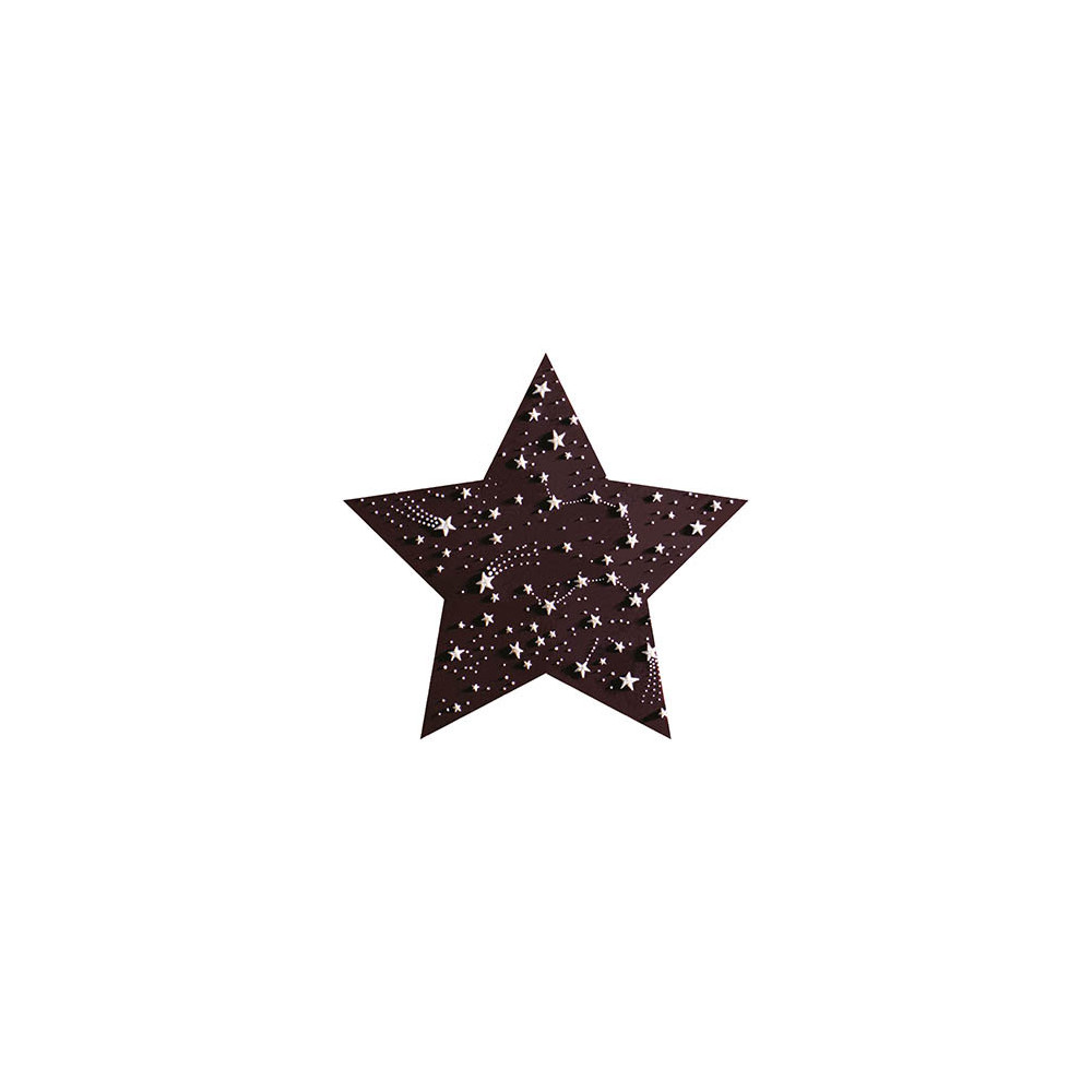 Stars Dark chocolate embossed