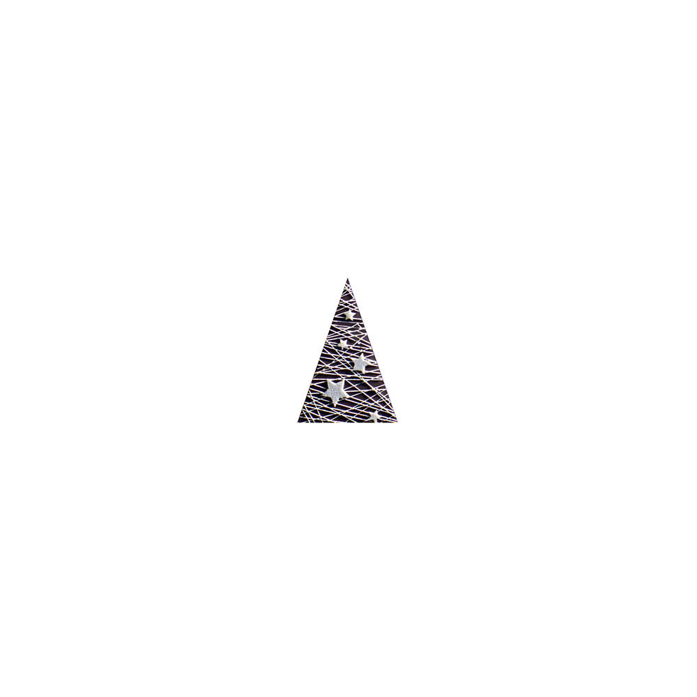 Triangles sapins en chocolat noir avec relief