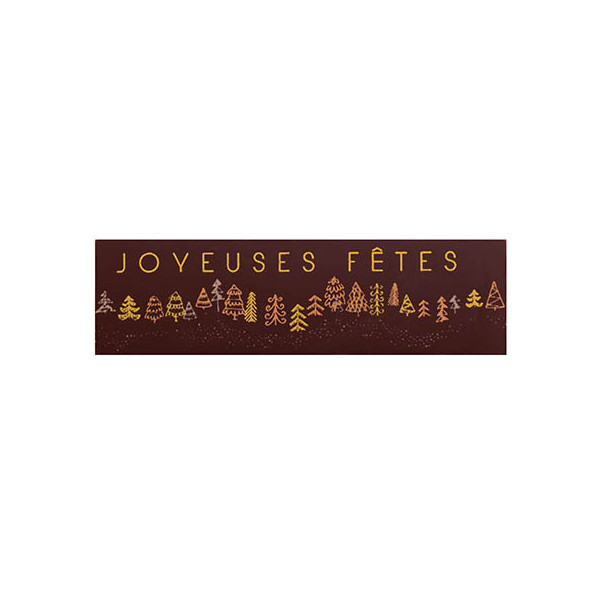 Rectangles en chocolat noir 'Horizon'