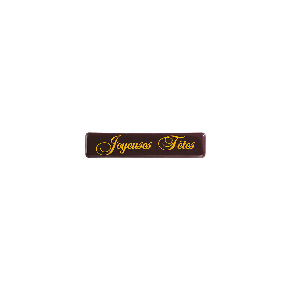 Rectangles Dark chocolate 'Joyeuses Fêtes'