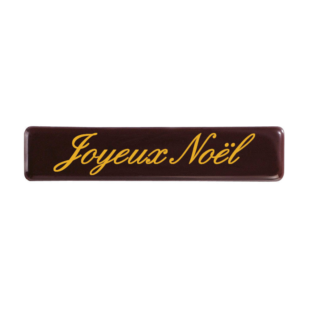 Rectangles Dark chocolate 'Joyeux Noël'