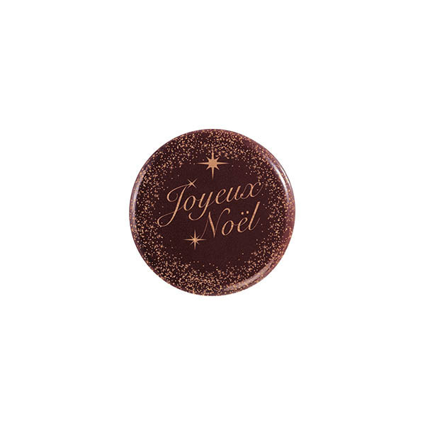 Rounds Dark chocolate 'Joyeux Noël'