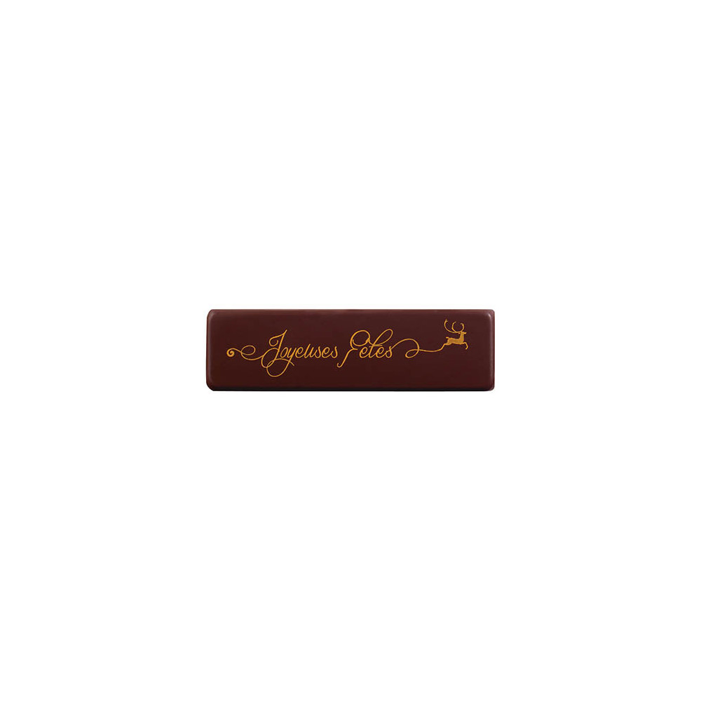 Rectangles Dark chocolate 'Joyeuses Fêtes'