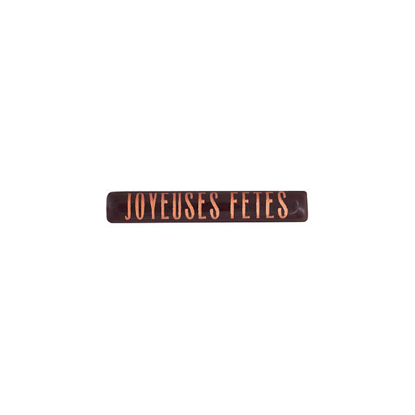 Rectangles en chocolat noir 'Joyeuses Fêtes'