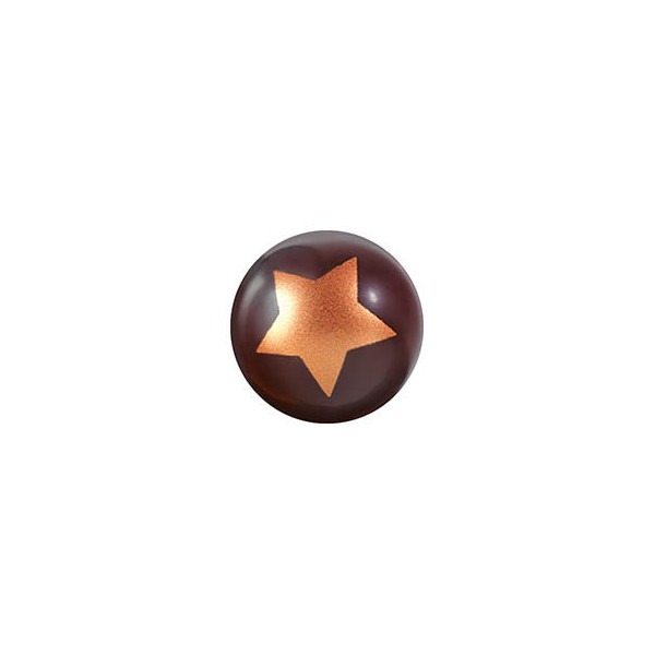 Balls dark chocolate 'Stars'