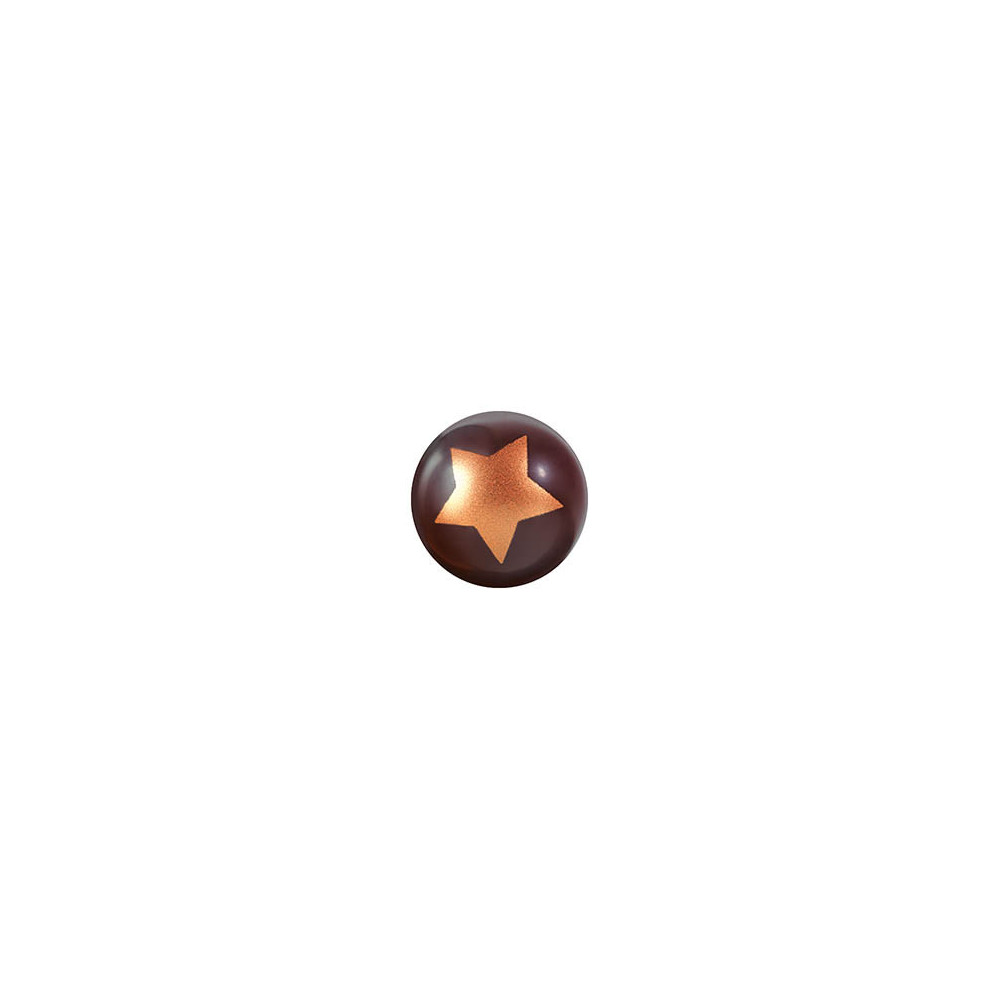 Boules en chocolat noir 'Etoiles'