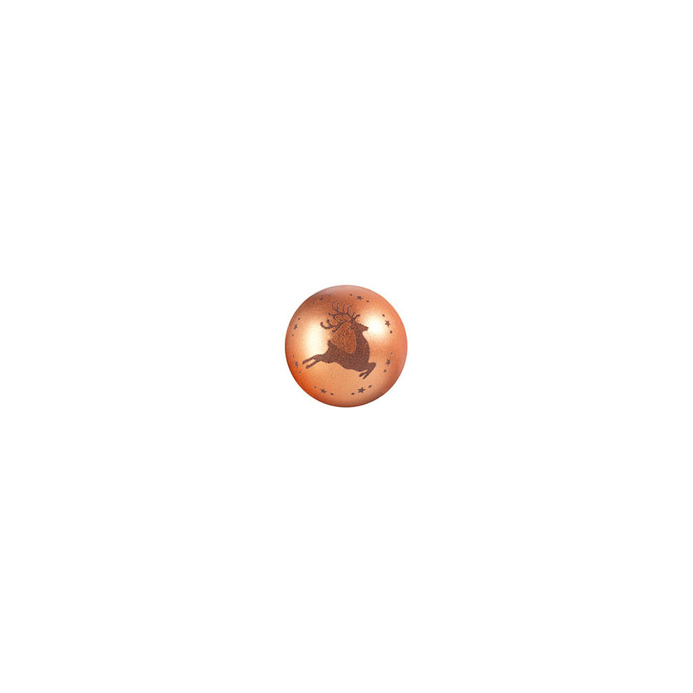 Boules en chocolat noir 'Noël bronze'