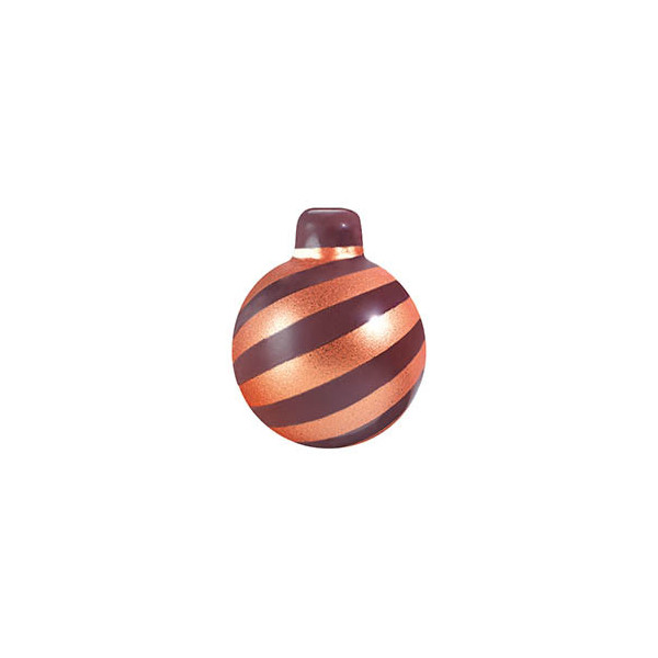Christmas balls dark chocolate 'Candy bronze'
