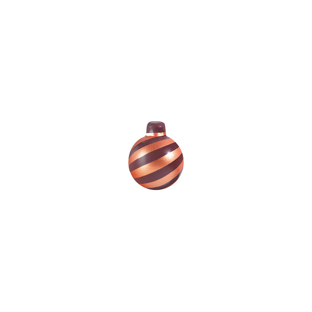 Boules de Noël en chocolat noir 'Candy bronze'
