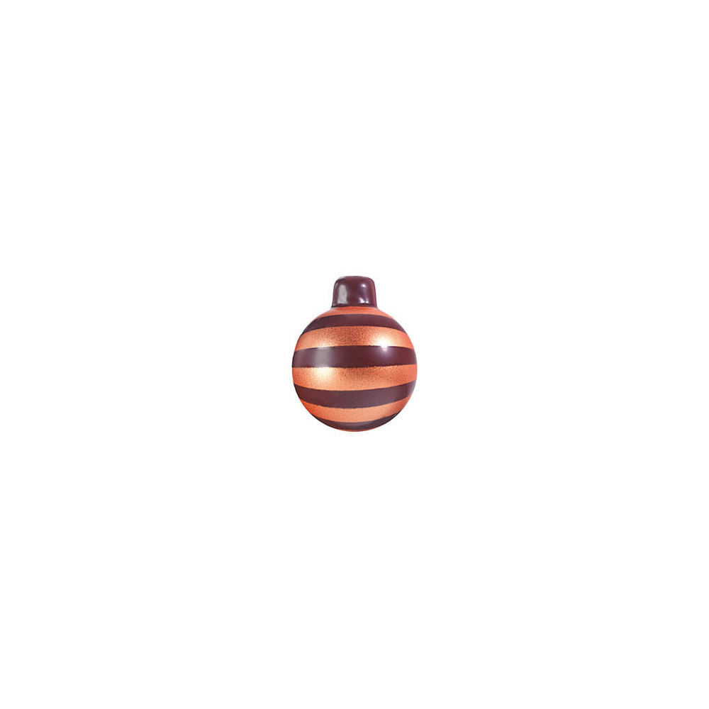 Boules de Noël en chocolat noir 'Candy bronze'