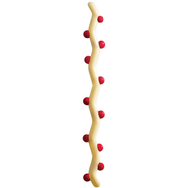 Tiges en chocolat blanc 'Boules rouges'
