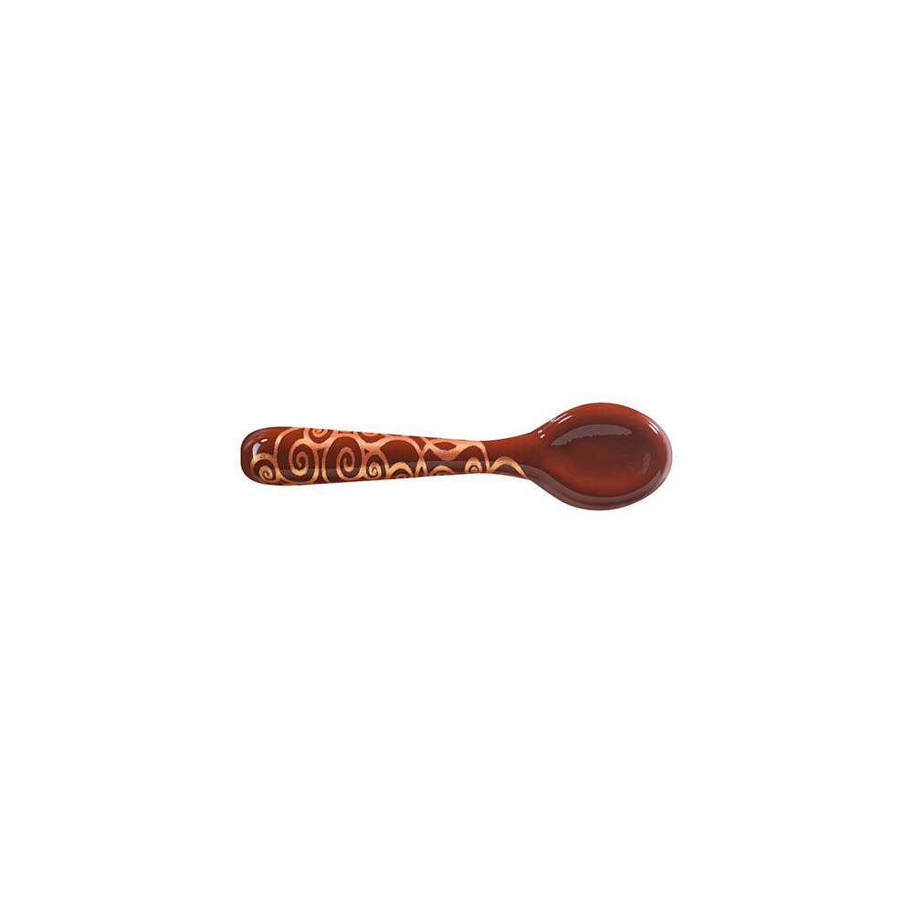 Mini spoons Dark chocolate 'Arabesques bronze'