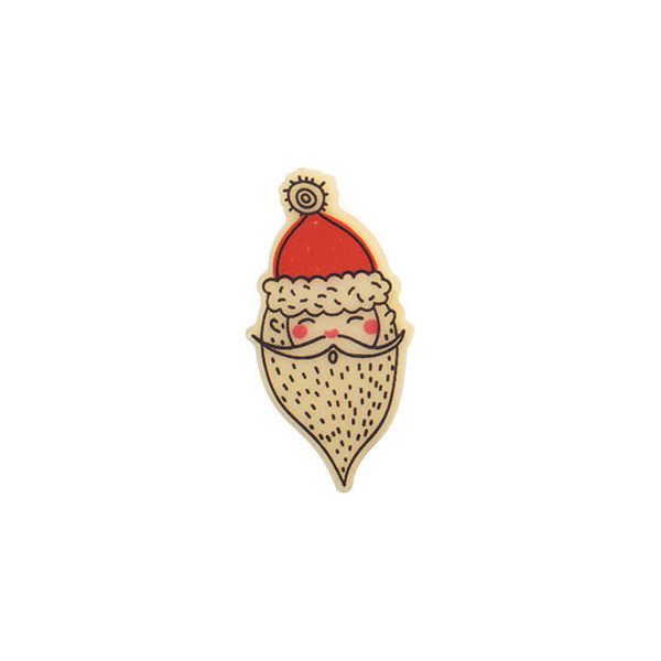 Têtes de Père Noël en chocolat blanc