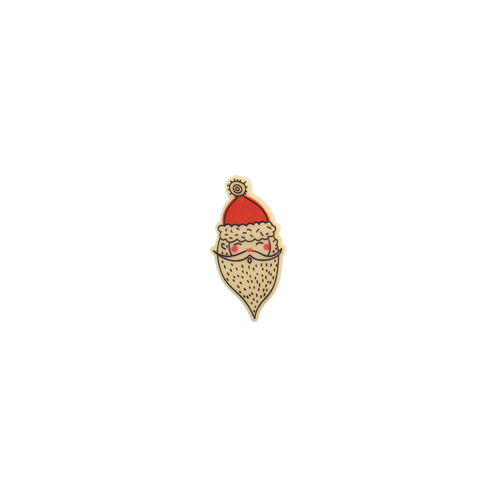 90 Santa claus heads white chocolate 2 designs