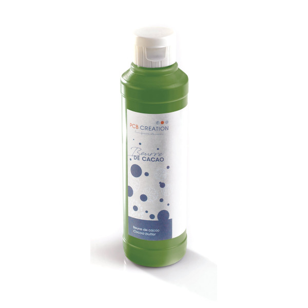 Beurre de cacao coloré Vert tendre (spiruline et carthame)