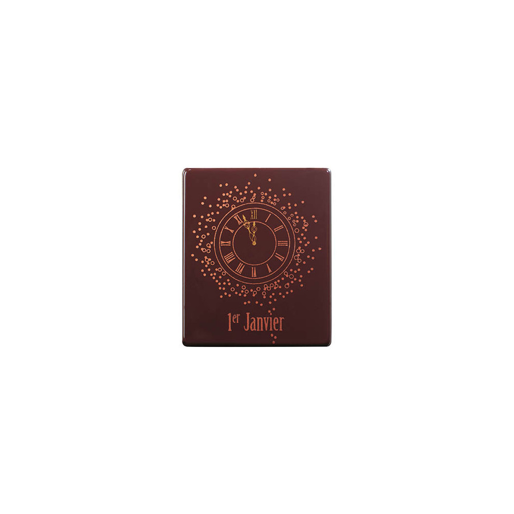 Rectangles en chocolat noir '1er Janvier'
