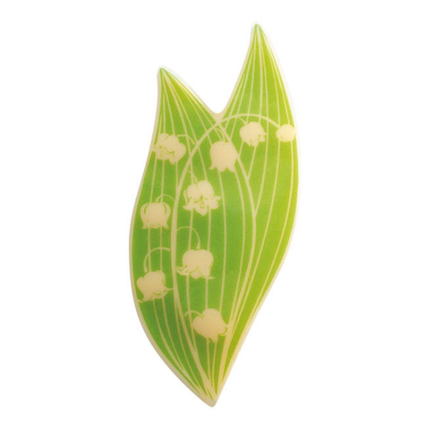Brins de muguet en chocolat blanc