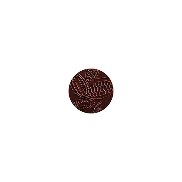 Rounds Dark chocolate Embossed 'Cabosse'