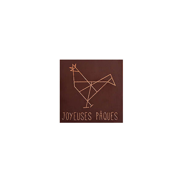 Carrés en chocolat noir 'Origami'