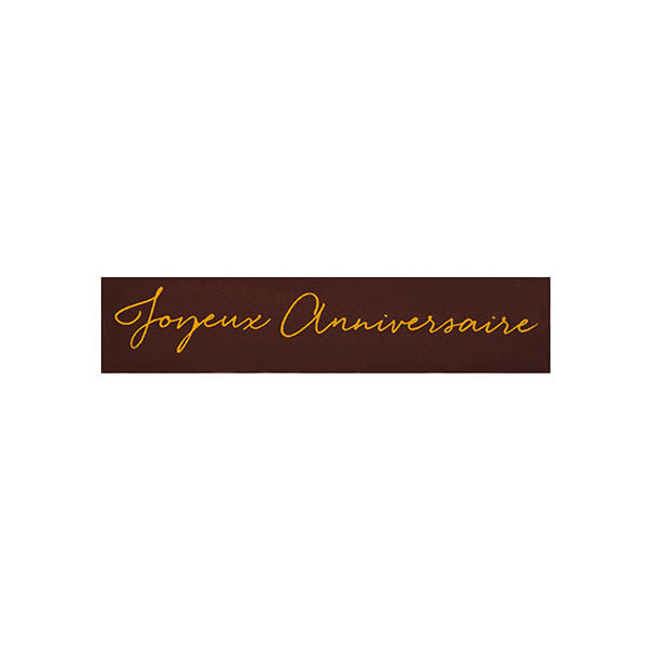 Rectangles Dark chocolate 'Joyeux Anniversaire'