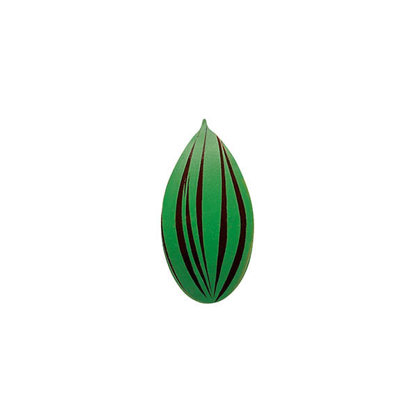 Feuilles classiques en chocolat noir 'Traits verts'