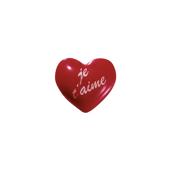 Hearts White chocolate 'Je t'aime'