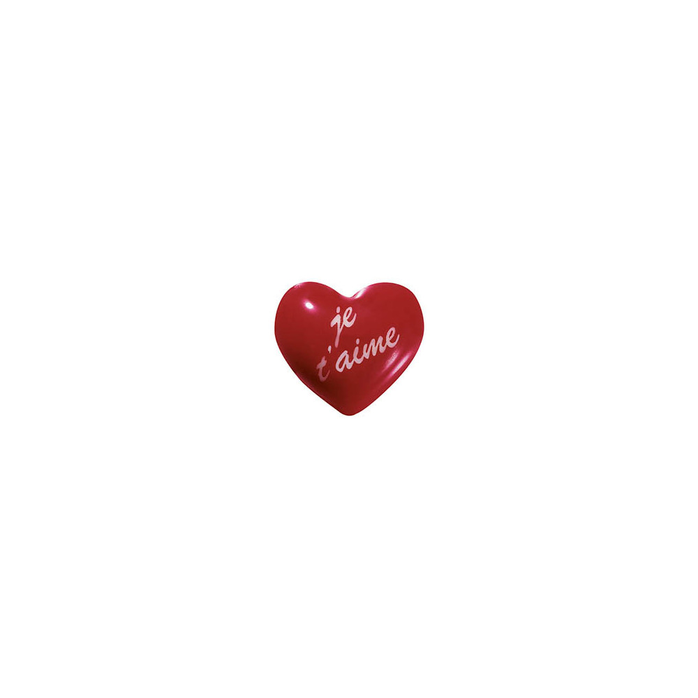 Coeurs en chocolat blanc 'Je t'aime'