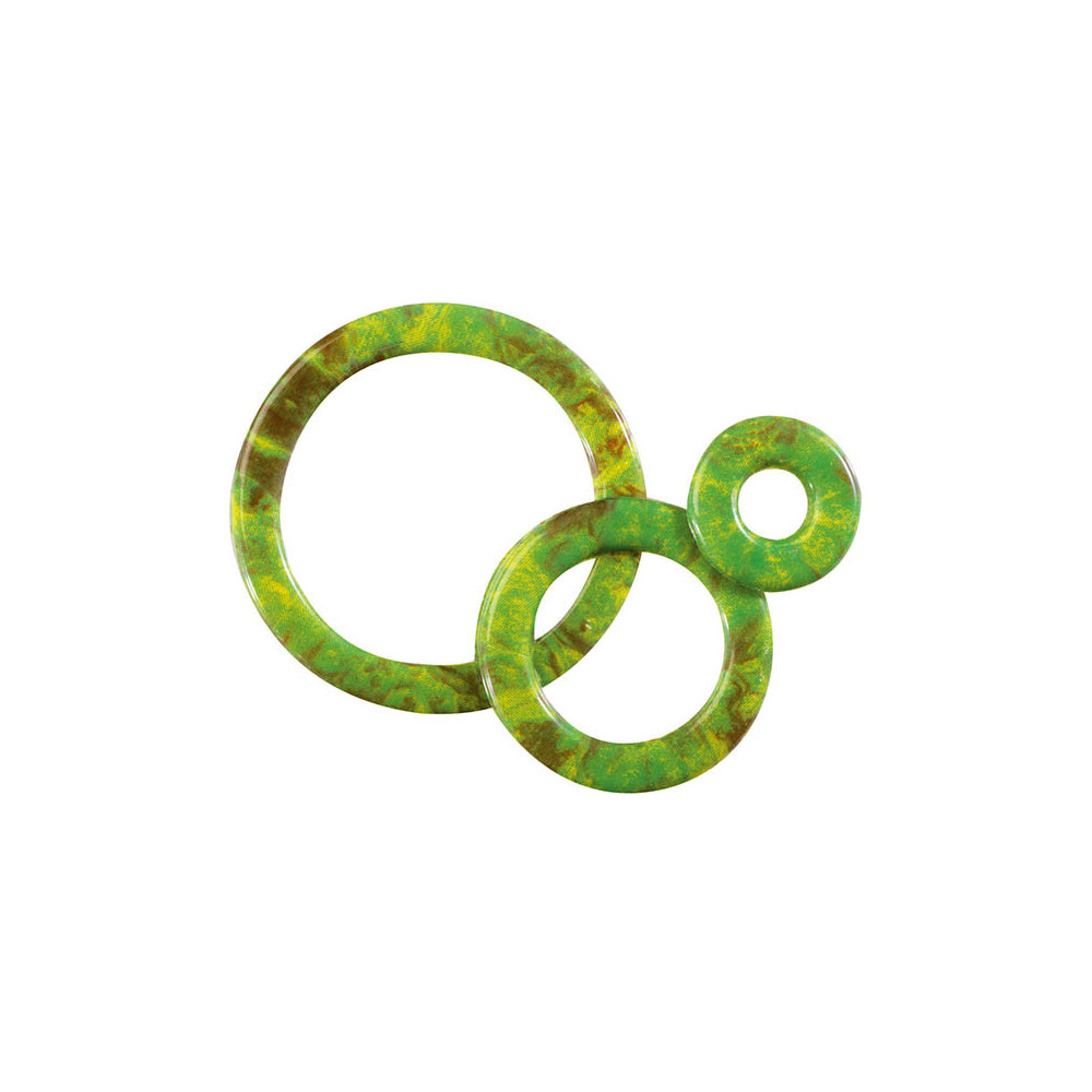 Mixed circles White chocolate 'Ronce de noyer'