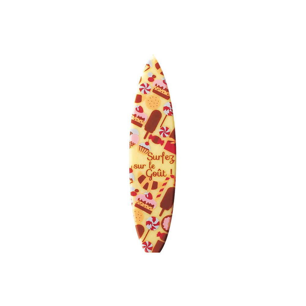 Planches de surf en chocolat blanc 'Surfez sur le goût'