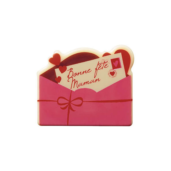 Enveloppes en chocolat blanc 'Bonne fête Maman'