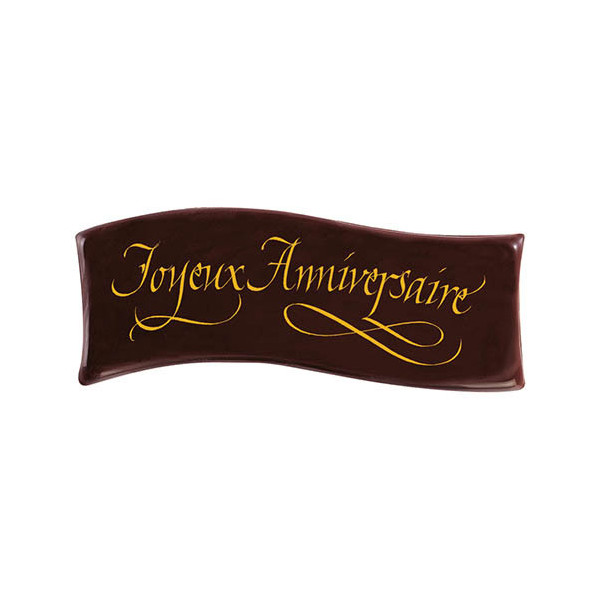 Banners Dark chocolate 'Joyeux Anniversaire'