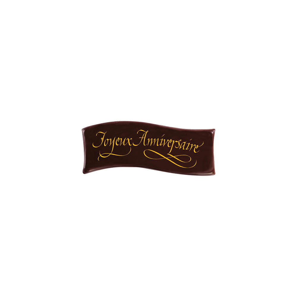 Banners Dark chocolate 'Joyeux Anniversaire'