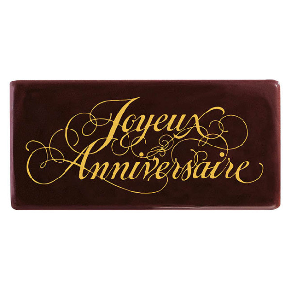 Blisters rectangles 'Joyeux anniversaire'