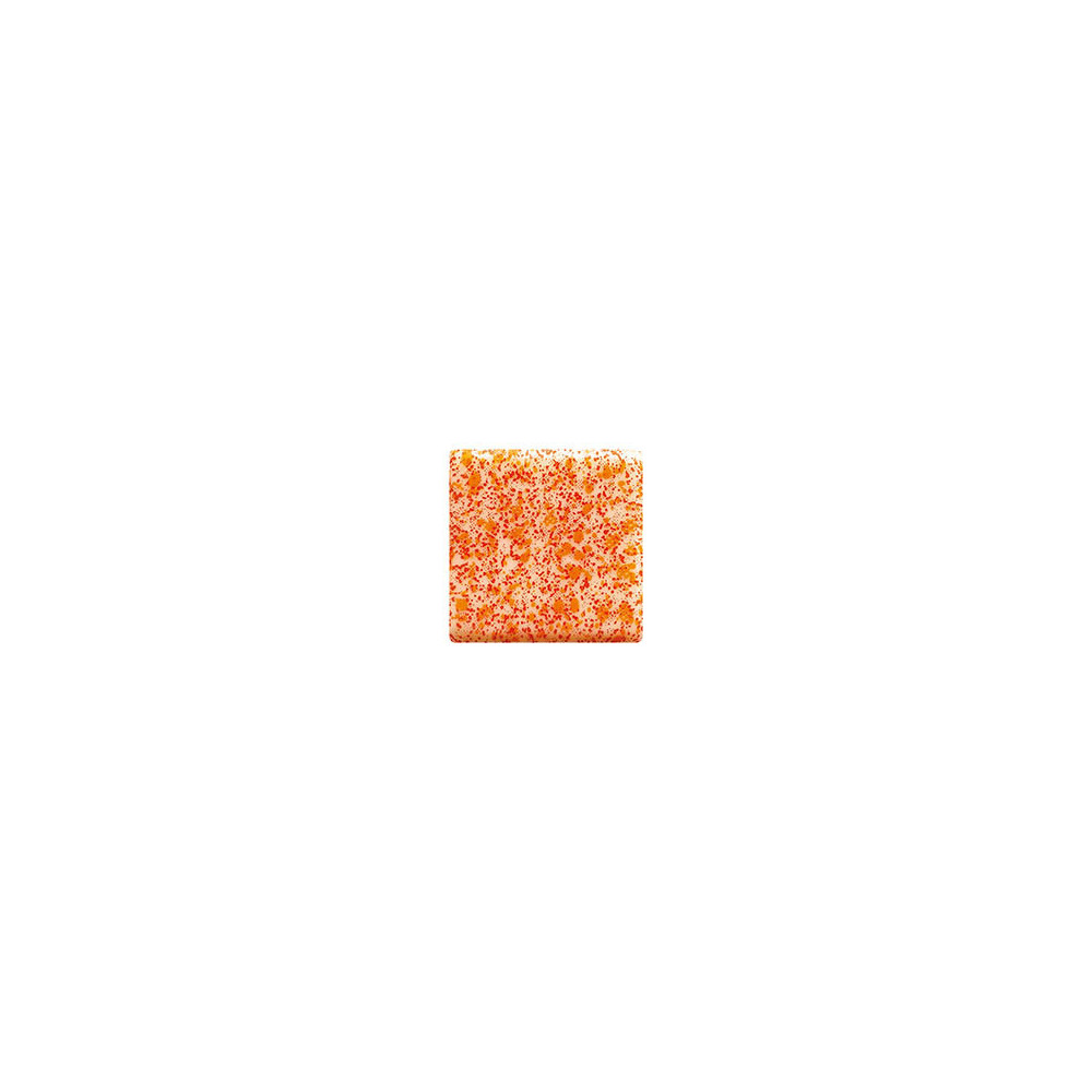 Squares White chocolate 'Moucheté rouge'