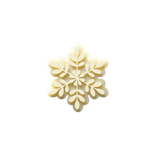 Snowflakes white chocolate embossed 'Blanc'