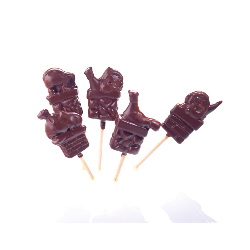 9 Blisters Lollipops Père Noël for 45 prints 5 designs and sticks