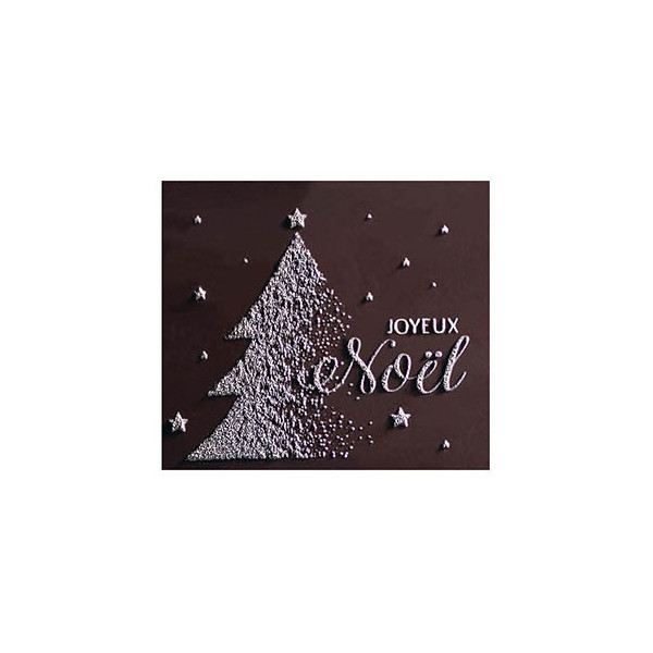 Rectangles Dark chocolate embossed 'Joyeux Noël'