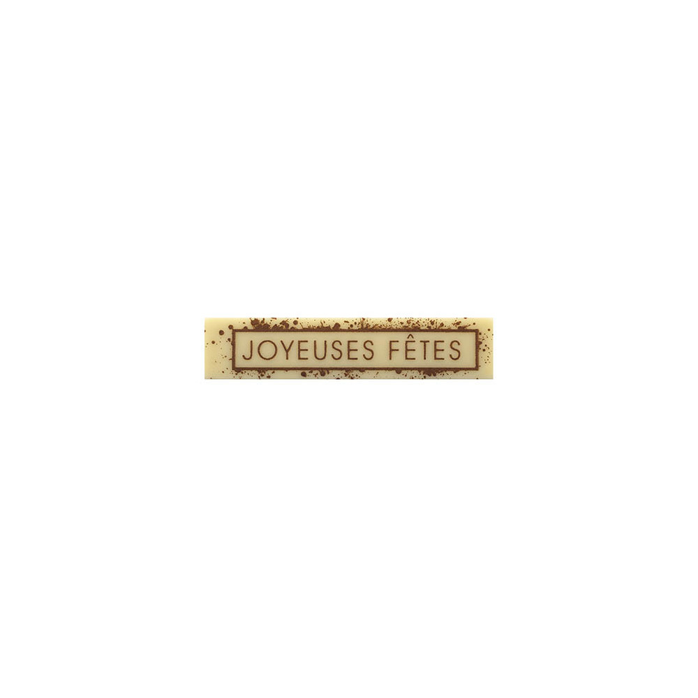 Rectangles en chocolat blanc 'Cacao'