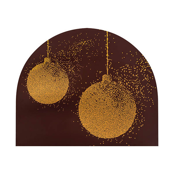 Ends of Yule log dark chocolate 'Christmas balls'
