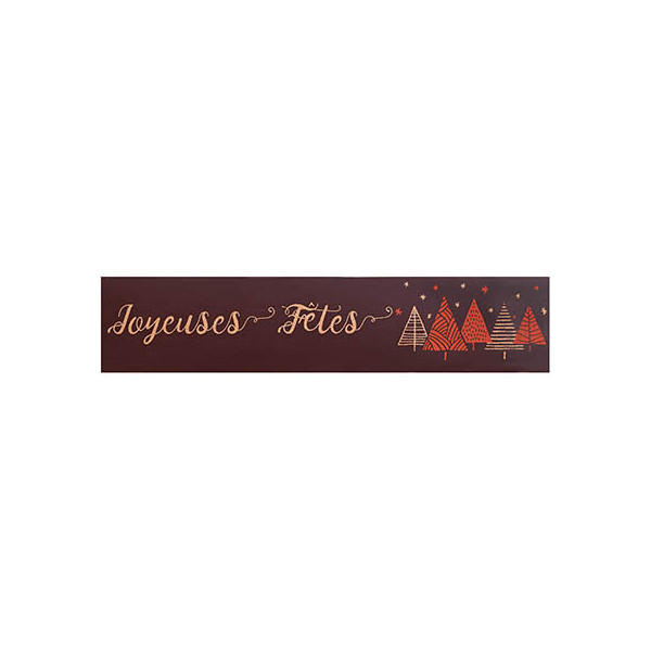 Rectangles dark chocolate 'Mon beau sapin'