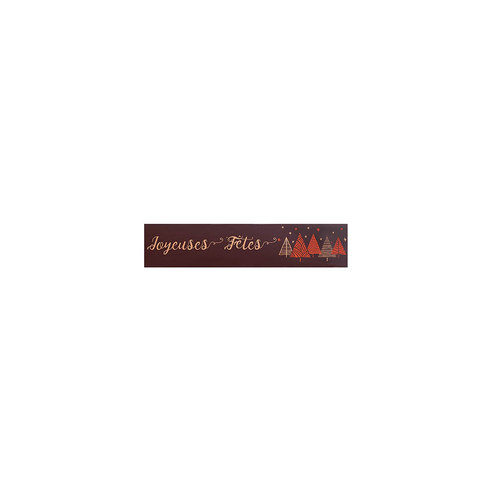 Rectangles en chocolat noir 'Mon beau sapin'