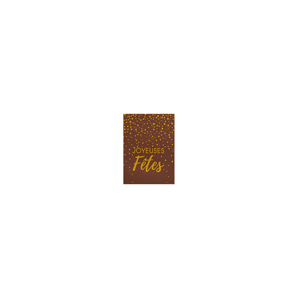 Rectangles en chocolat au lait 'Pluie d'étoiles'