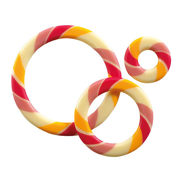 Mixed circles White chocolate 'Sucre d'orge'
