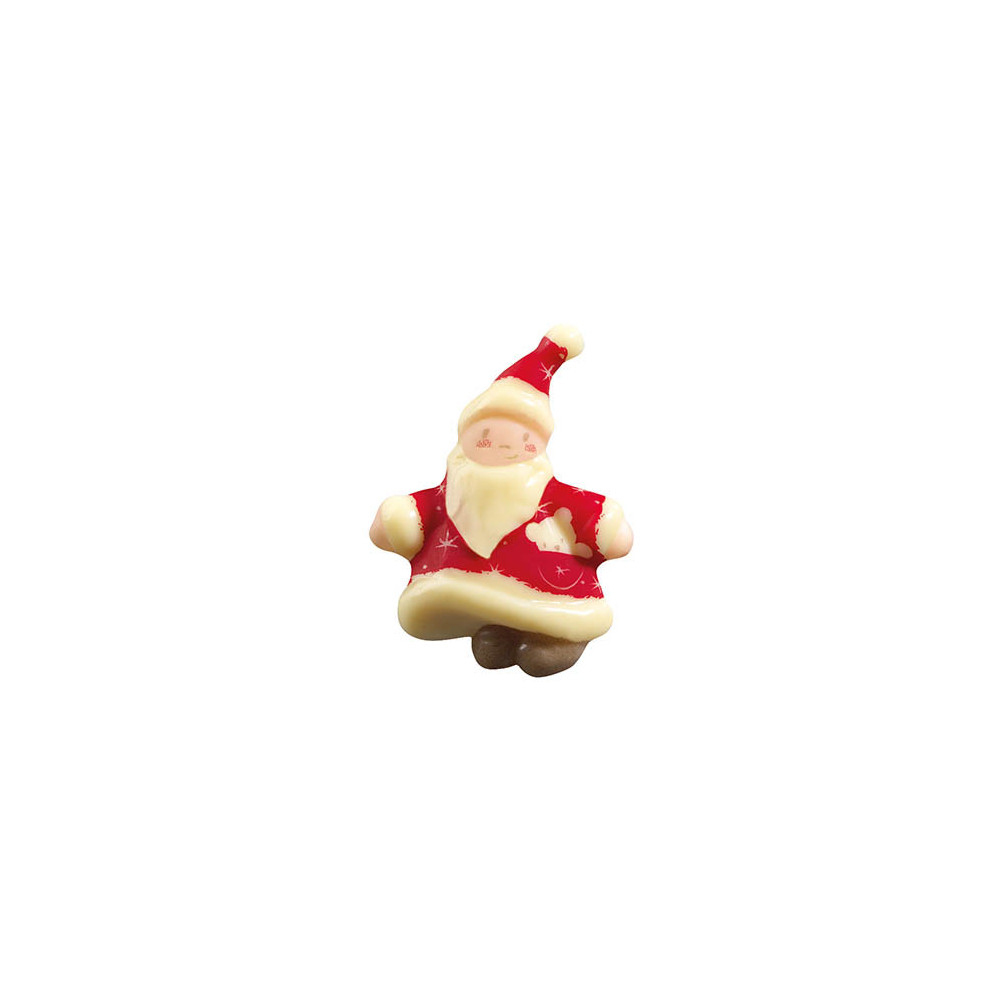 Pères Noël en chocolat blanc 'Volant'
