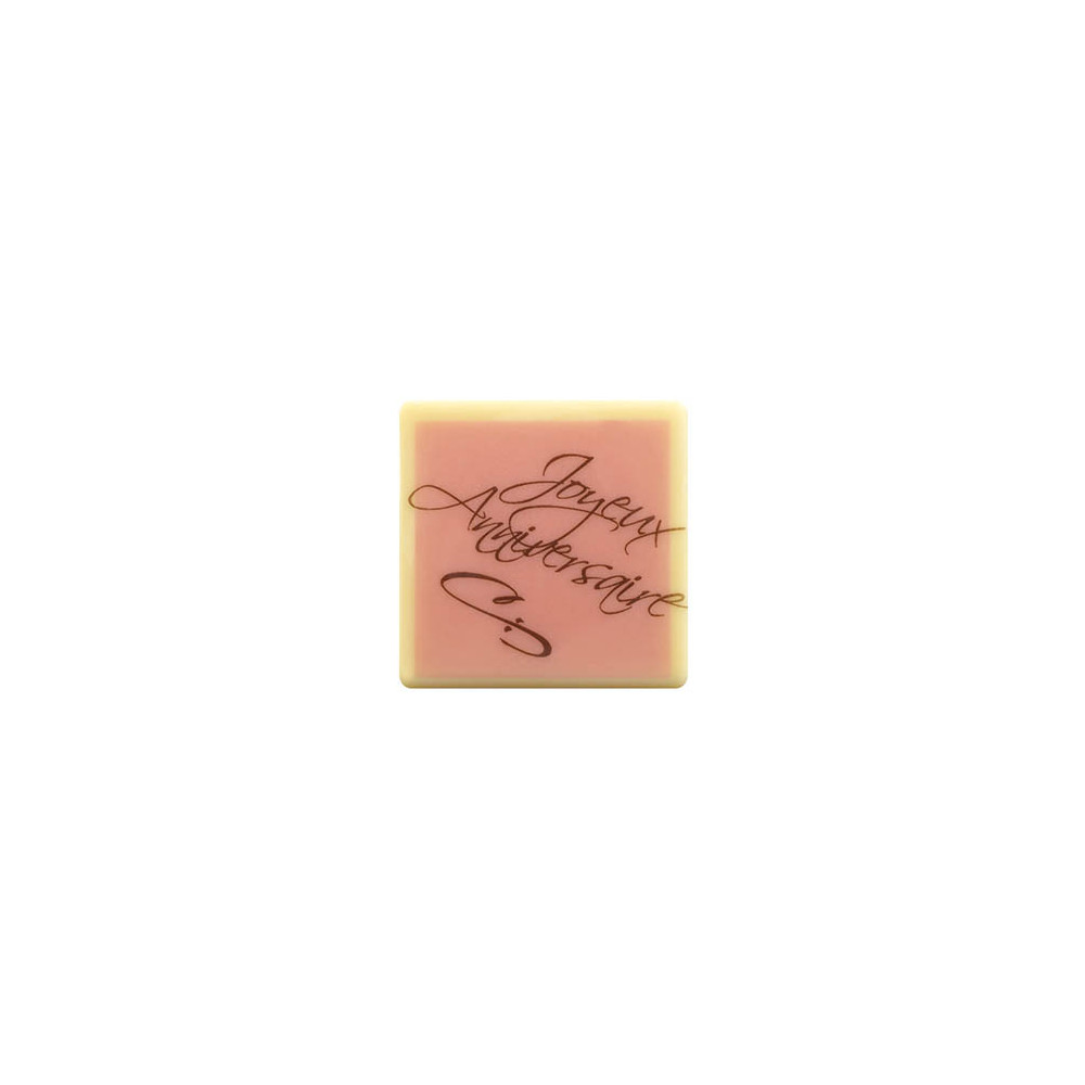 2 Blisters squares J. anniversaire 3 designs so 70 prints 4,5 cm